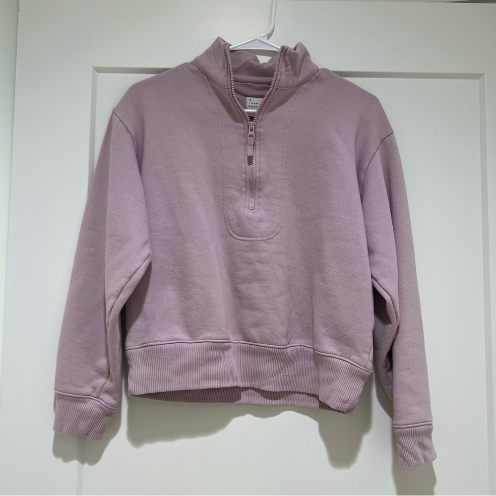 A New Day Half Zip Scuba Sweatshirt